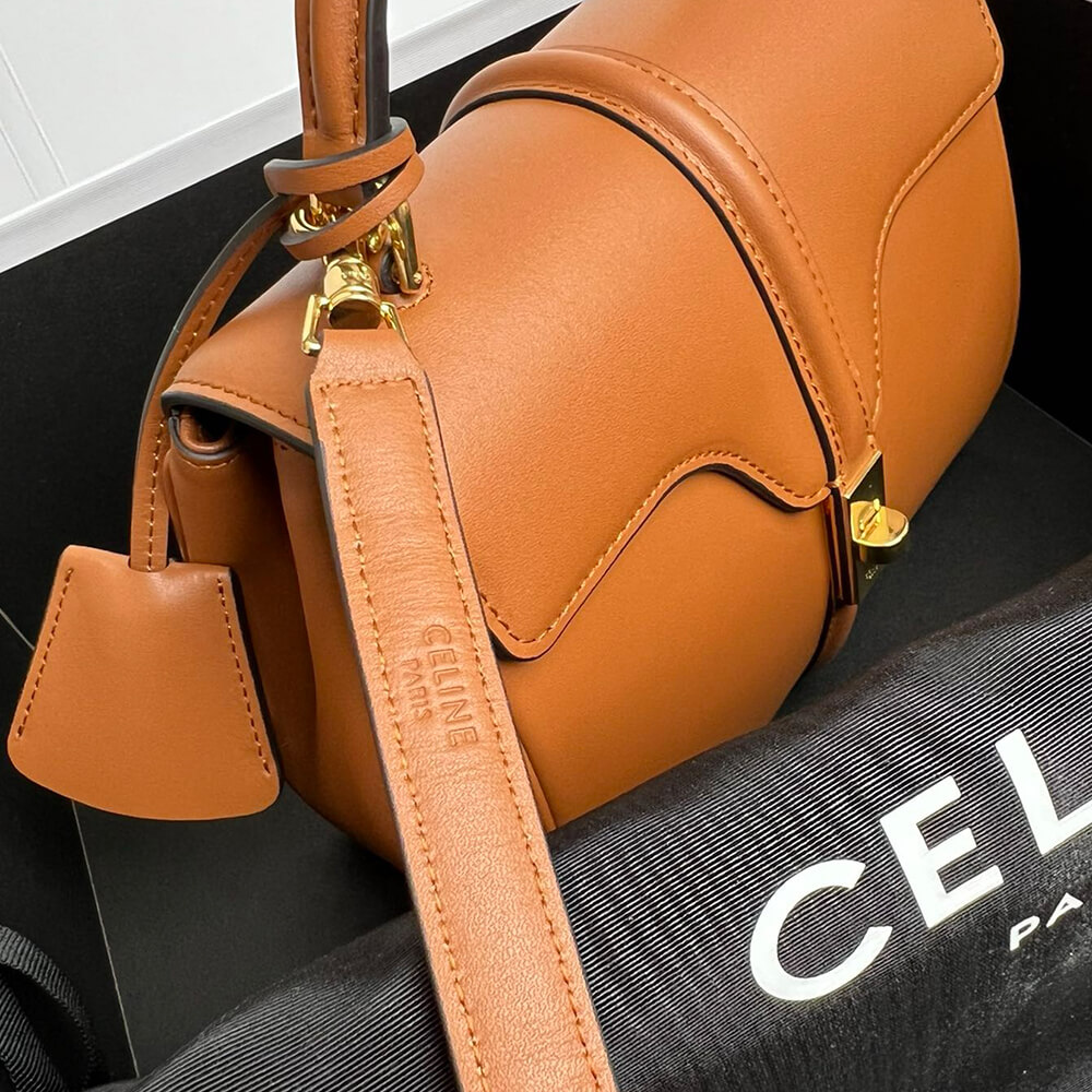 Celine Mini 16 Bag in Satinated Calfskin - Replica Luxury Bags™