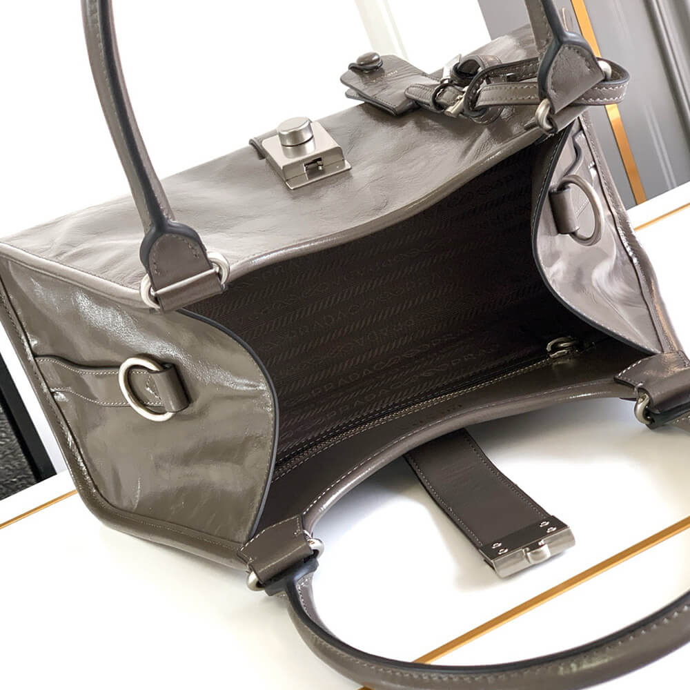 Prada Medium Leather Tote Bag - Replica Luxury Bags™