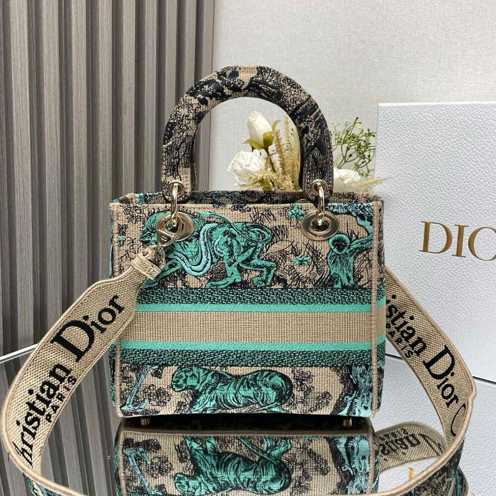 Medium Dioriviera Lady D-Lite Bag - Replica Luxury Bags™
