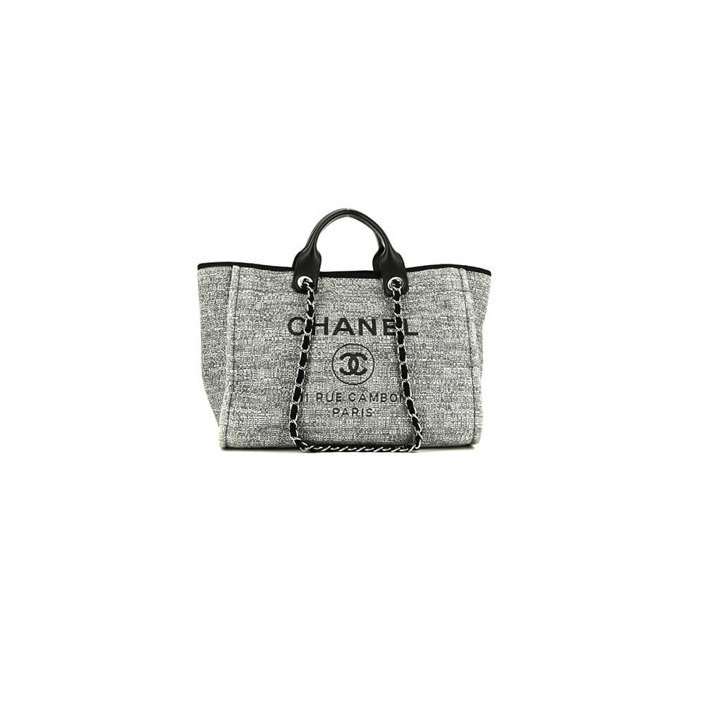 Chanel Woven Straw Raffia Striped Medium Deauville Tote Bag - Replica Luxury Bags™