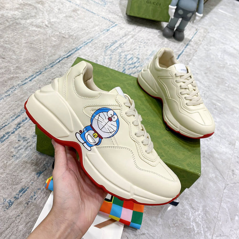 Doraemon x Gucci Rhyton Sneaker Shoes - Replica Luxury Bags™
