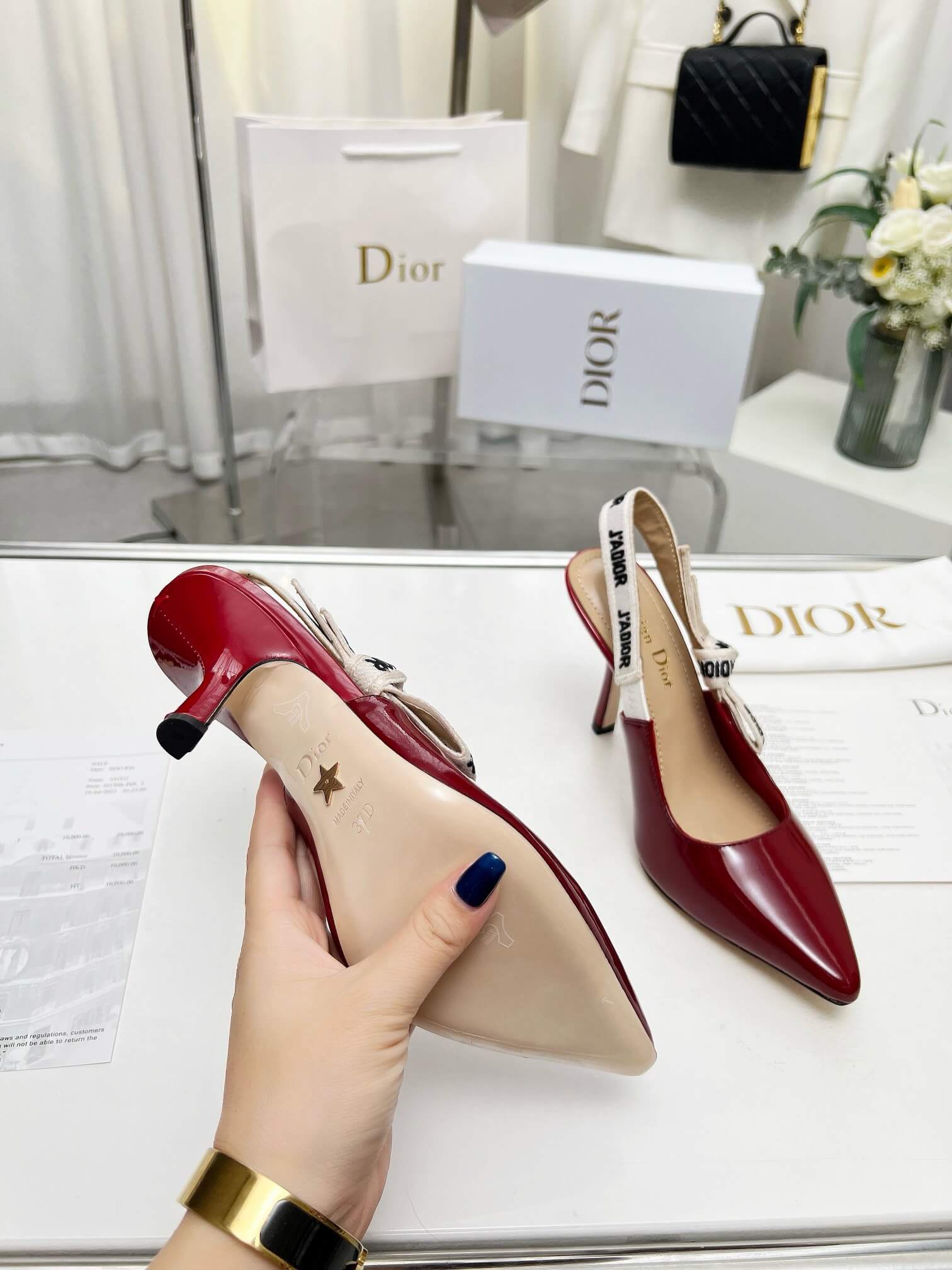 J Adior Slingback Pump Shoes - Replica Luxury Bags™
