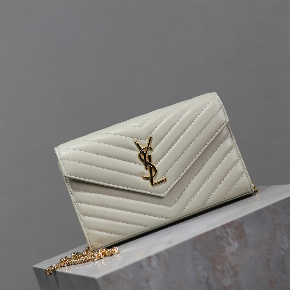 YSL Cassandre Chain Wallet Bag in Lambskin - Replica Luxury Bags™