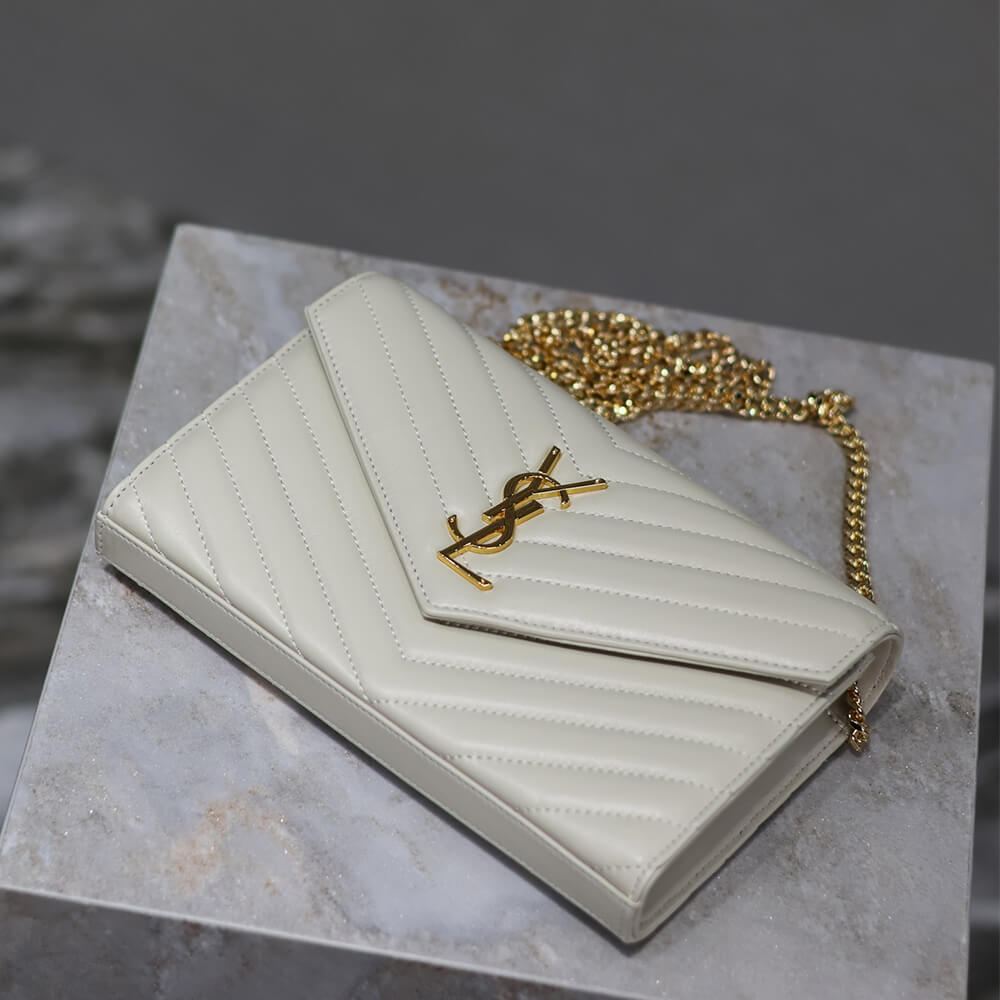 YSL Cassandre Chain Wallet Bag in Lambskin - Replica Luxury Bags™
