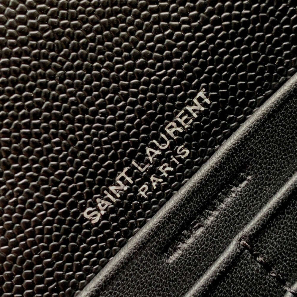 YSL Cassandre Envelope Chain Wallet Bag in Grain De Poudre Leather - Replica Luxury Bags™