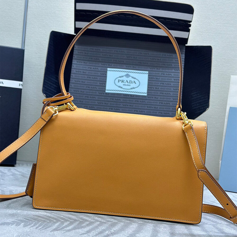 Prada Soft Sound Medium Leather Shoulder Bag - Replica Luxury Bags™