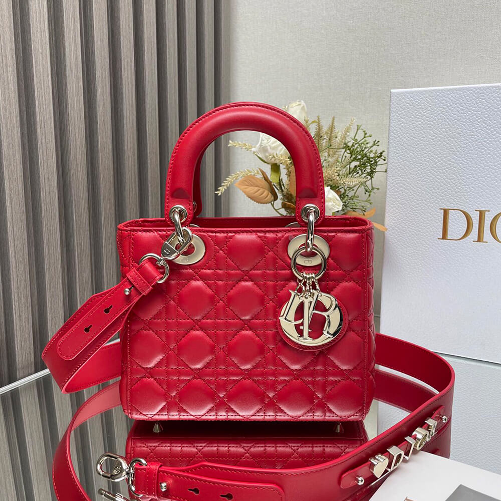 Small Lady Dior My ABCDior Bag in Red - Replica Luxury Bags™