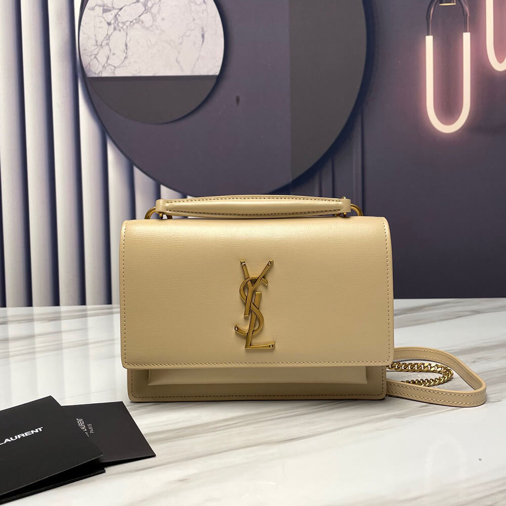 YSL Sunset Chain Wallet Bag in Smooth Leather - Replica Luxury Bags™