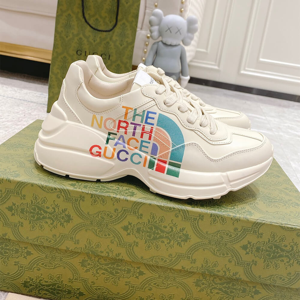 The North Face x Gucci Rhyton Sneaker Shoes - Replica Luxury Bags™