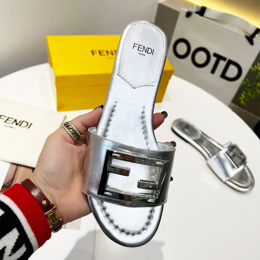 Fendi Baguette Slides Shoes - Replica Luxury Bags™