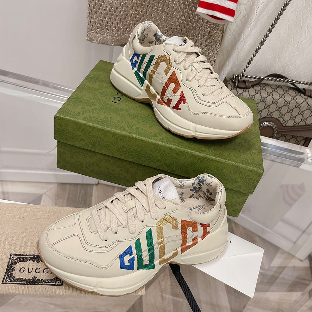 Gucci Rhyton  Glitter  Sneaker Shoes - Replica Luxury Bags™