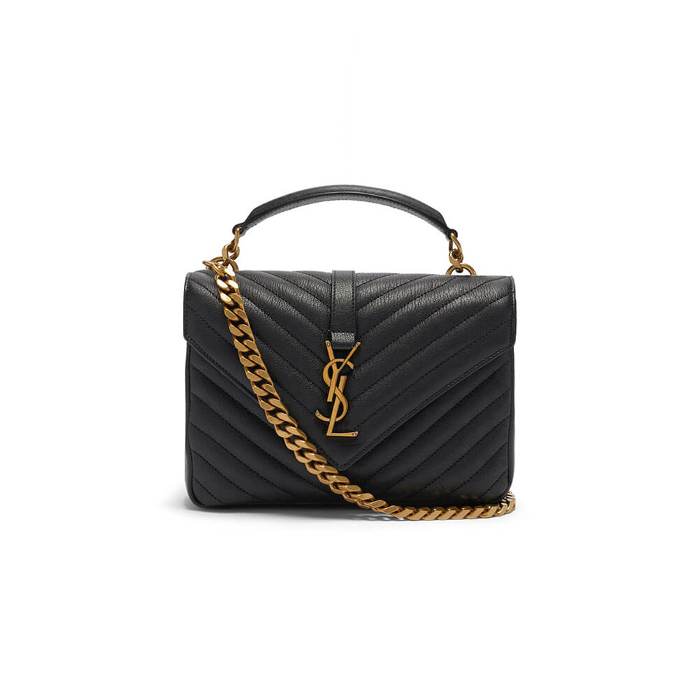 YSL Saint Laurent College Quilted-leather Satchel Bag - Replica Luxury Bags™