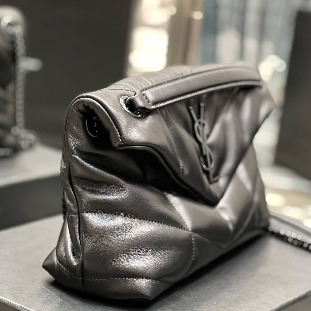 YSL Puffer Small Chain Bag in Black - Replica Luxury Bags™