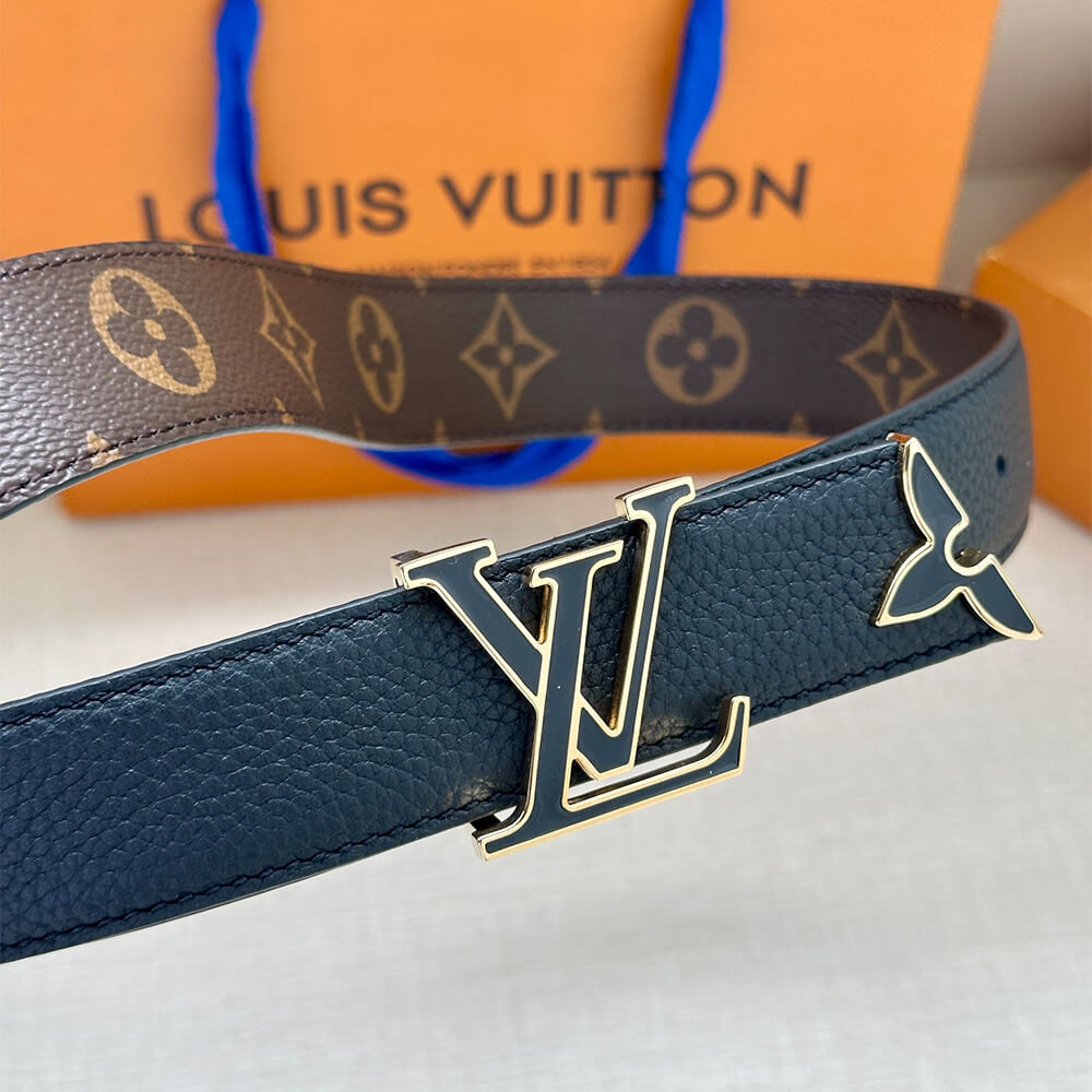 Pretty LV Enamel 30mm Reversible Belt - Replica Luxury Bags™