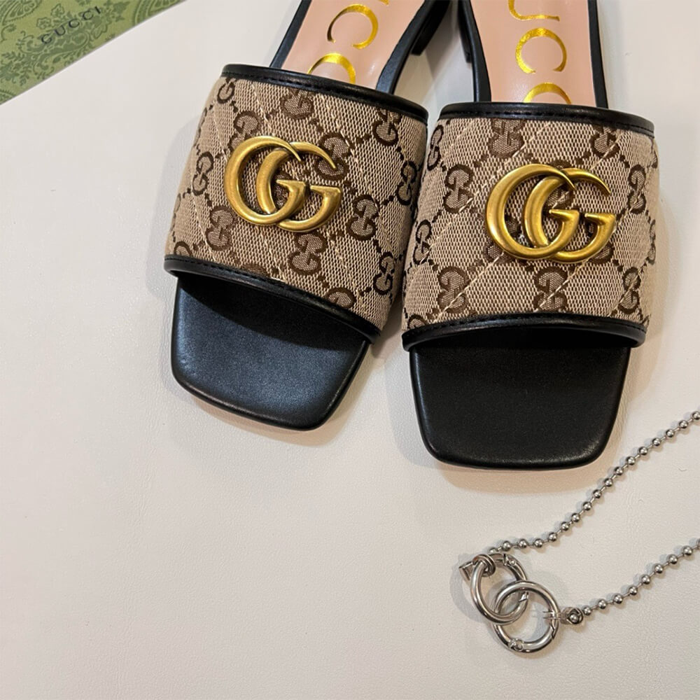 Gucci Jolie GG Canvas Slides Shoes - Replica Luxury Bags™