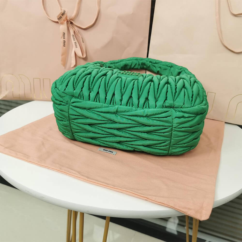 Miumiu Wander Matelasse Regenerated Nylon Hobo Bag - Replica Luxury Bags™