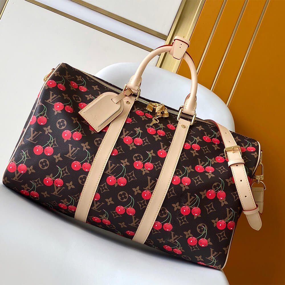 LV x TM Keepall Bandoulière 45 Bag - Replica Luxury Bags™