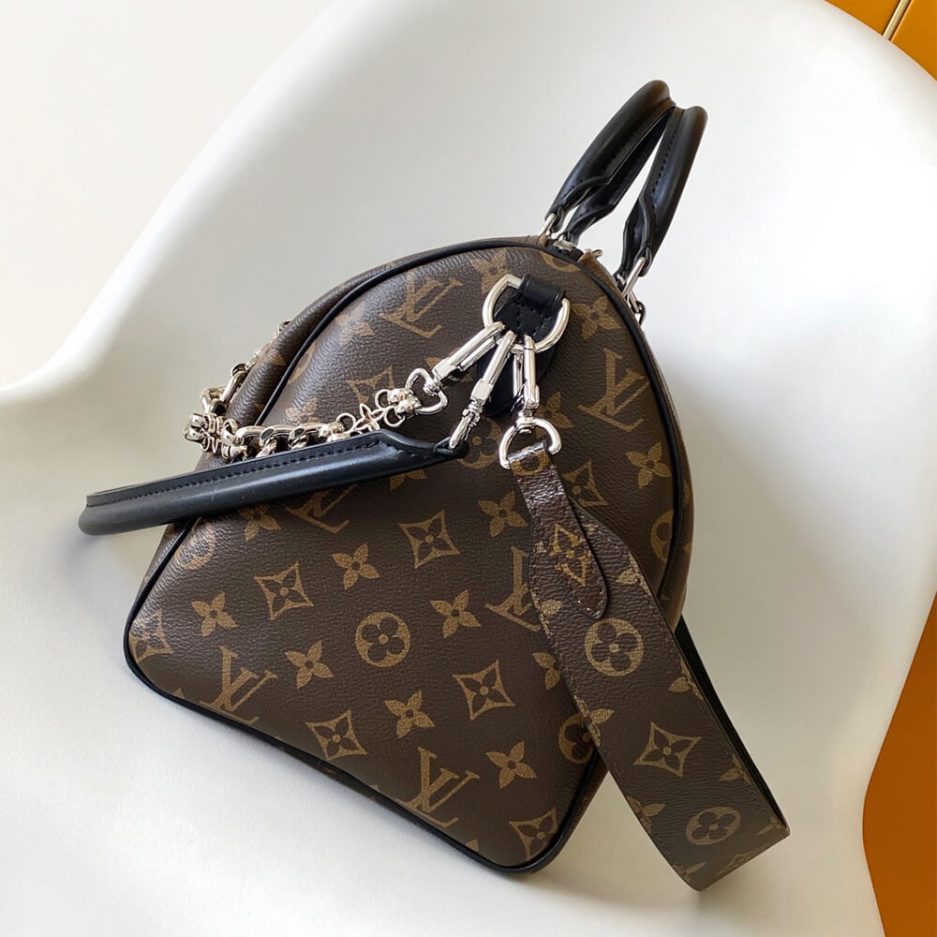 LV Speedy Soft 30 Dark Monogram Bag - Replica Luxury Bags™