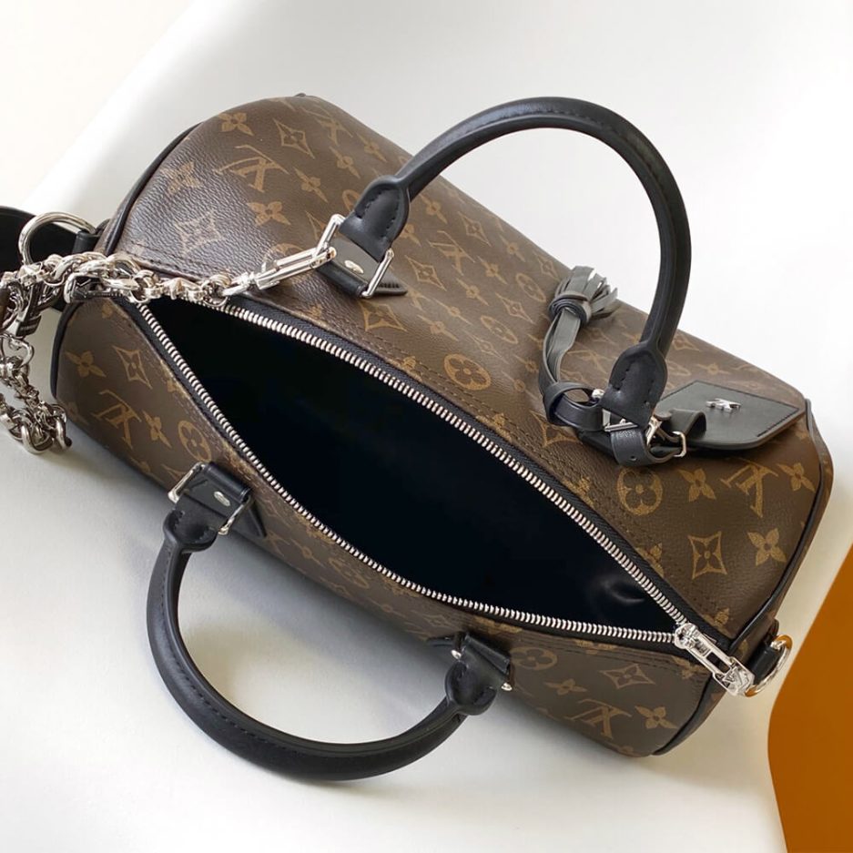 LV Speedy Soft 30 Dark Monogram Bag - Replica Luxury Bags™