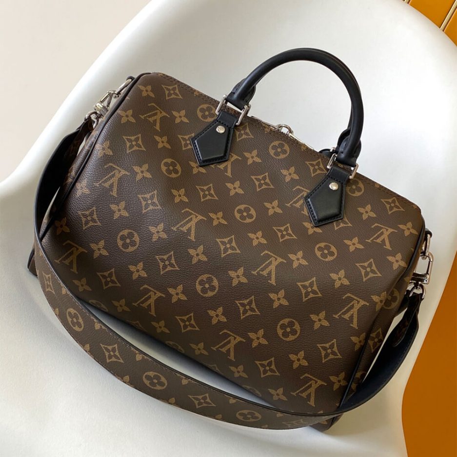 LV Speedy Soft 30 Dark Monogram Bag - Replica Luxury Bags™