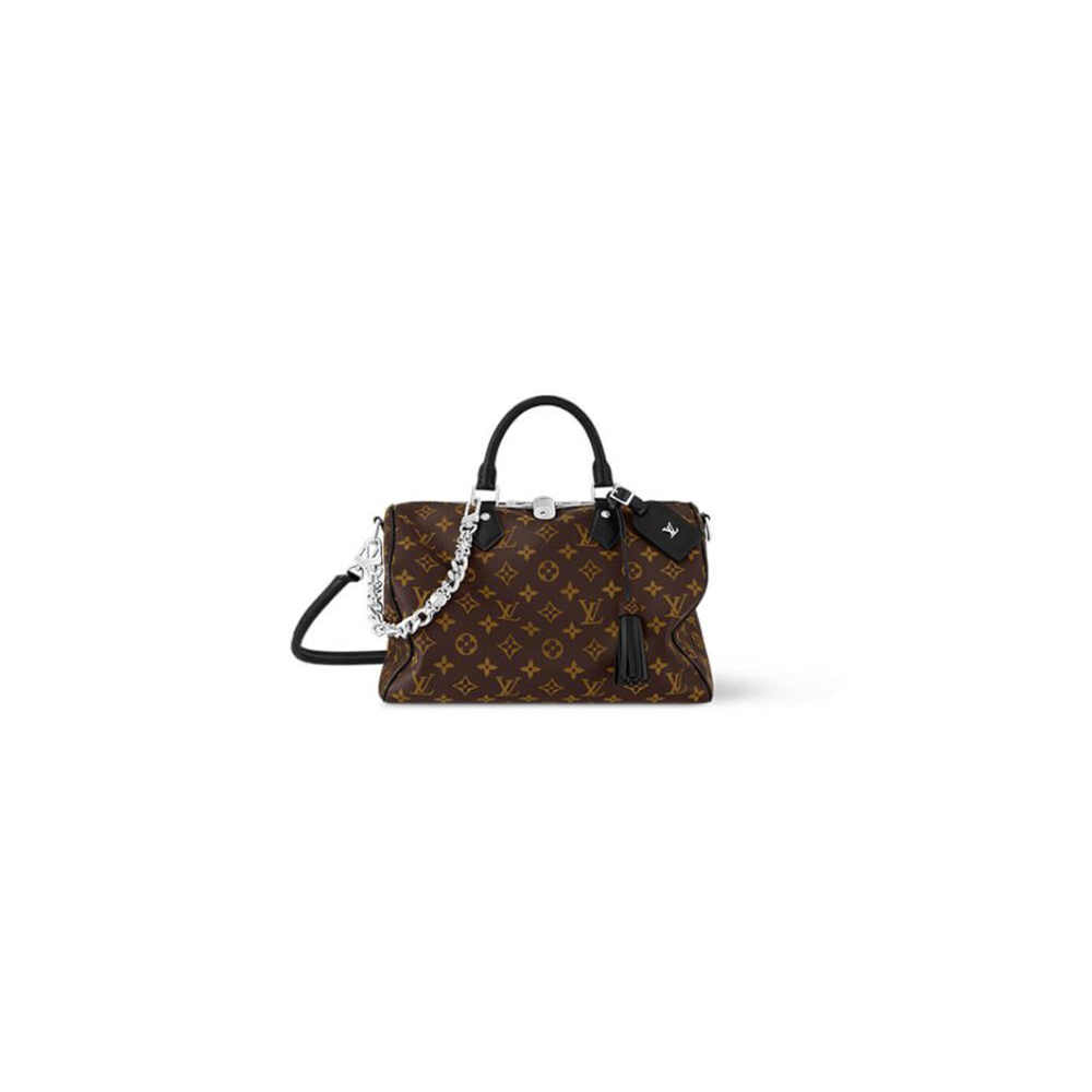 LV Speedy Soft 30 Dark Monogram Bag - Replica Luxury Bags™