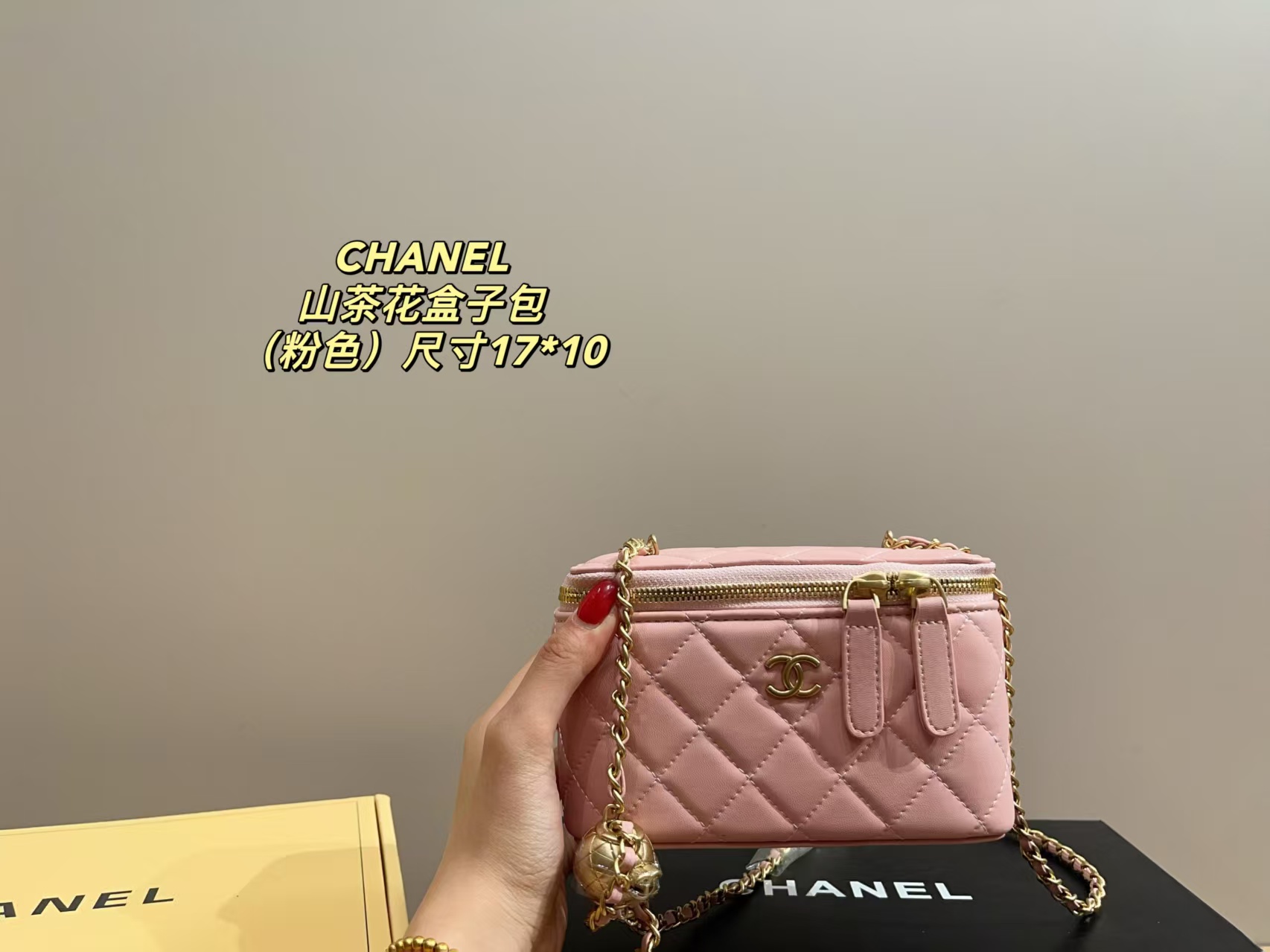 Chanel Quilted Pearl Crush Mini Vanity Case Bag - Replica Luxury Bags™