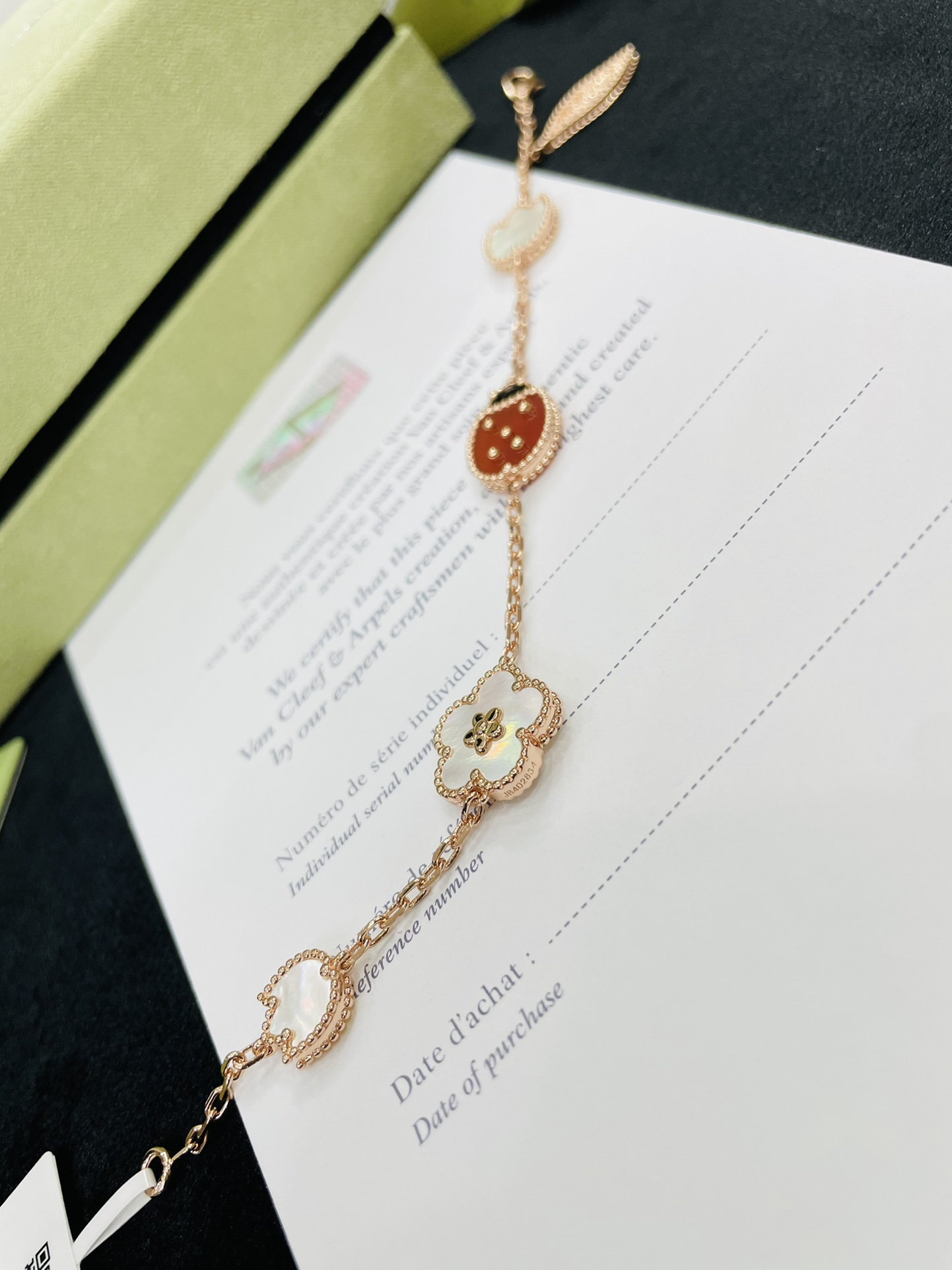 VCA Fauna Ladybug Lucky Spring Bracelet, 5 Motifs - Rep Fashion™