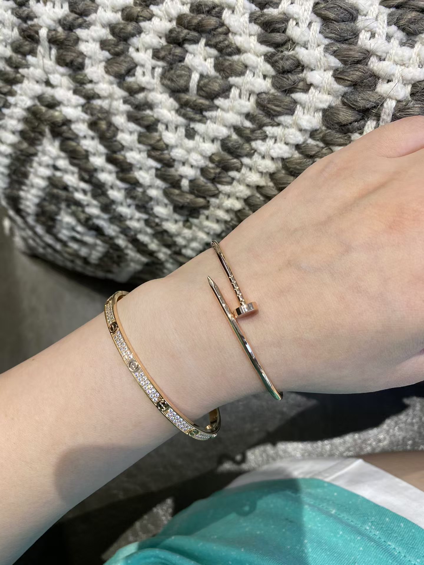 Cartier Diamond Paved LOVE Bracelet Bangle - Rep Fashion™