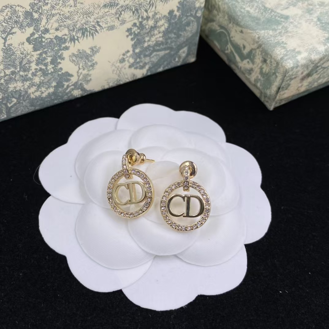 Dior Round Hoop CD Earrings - Rep Fashion™
