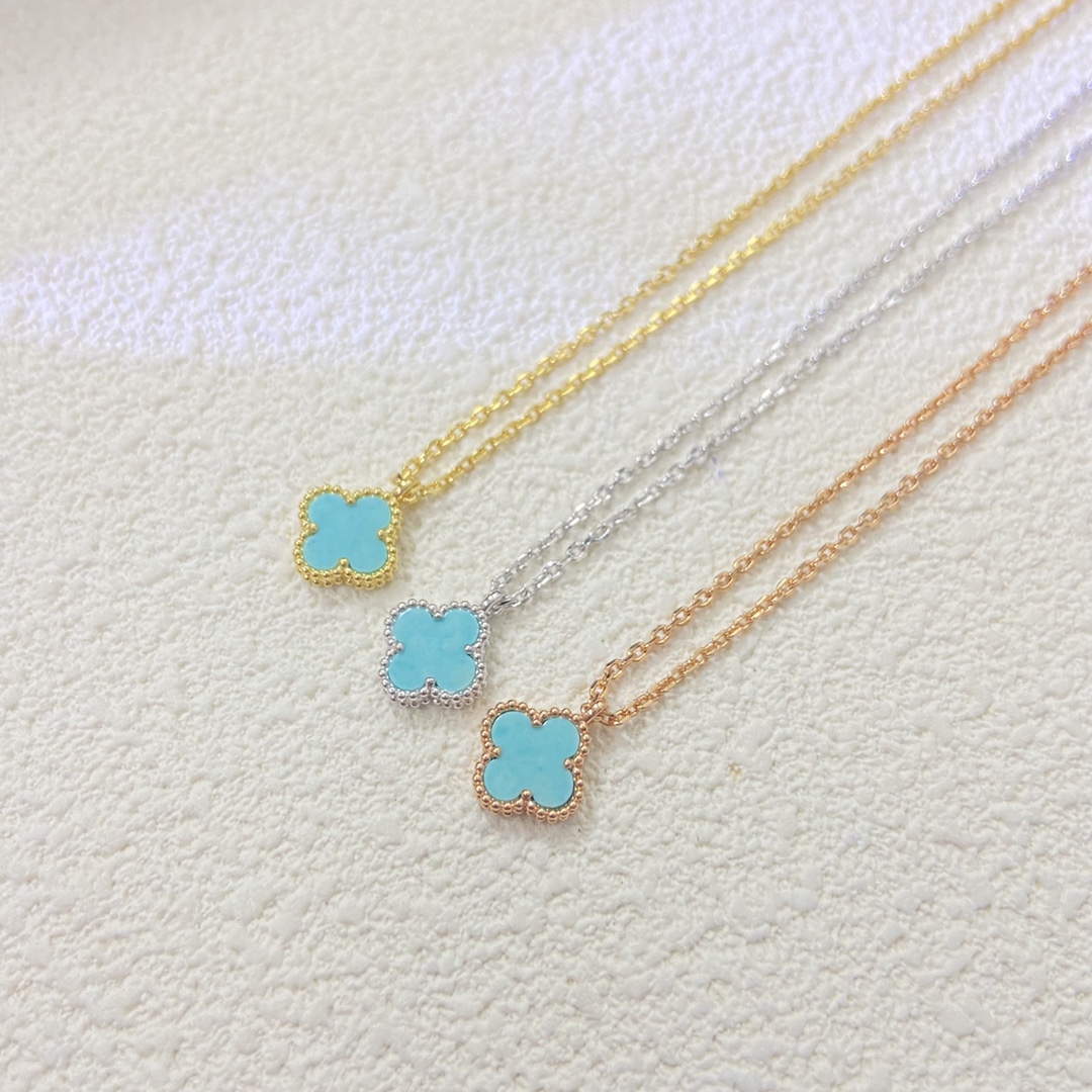 VCA Amazonite Sweet Alhambra Pendant Necklace, 1 Motif - Rep Fashion™