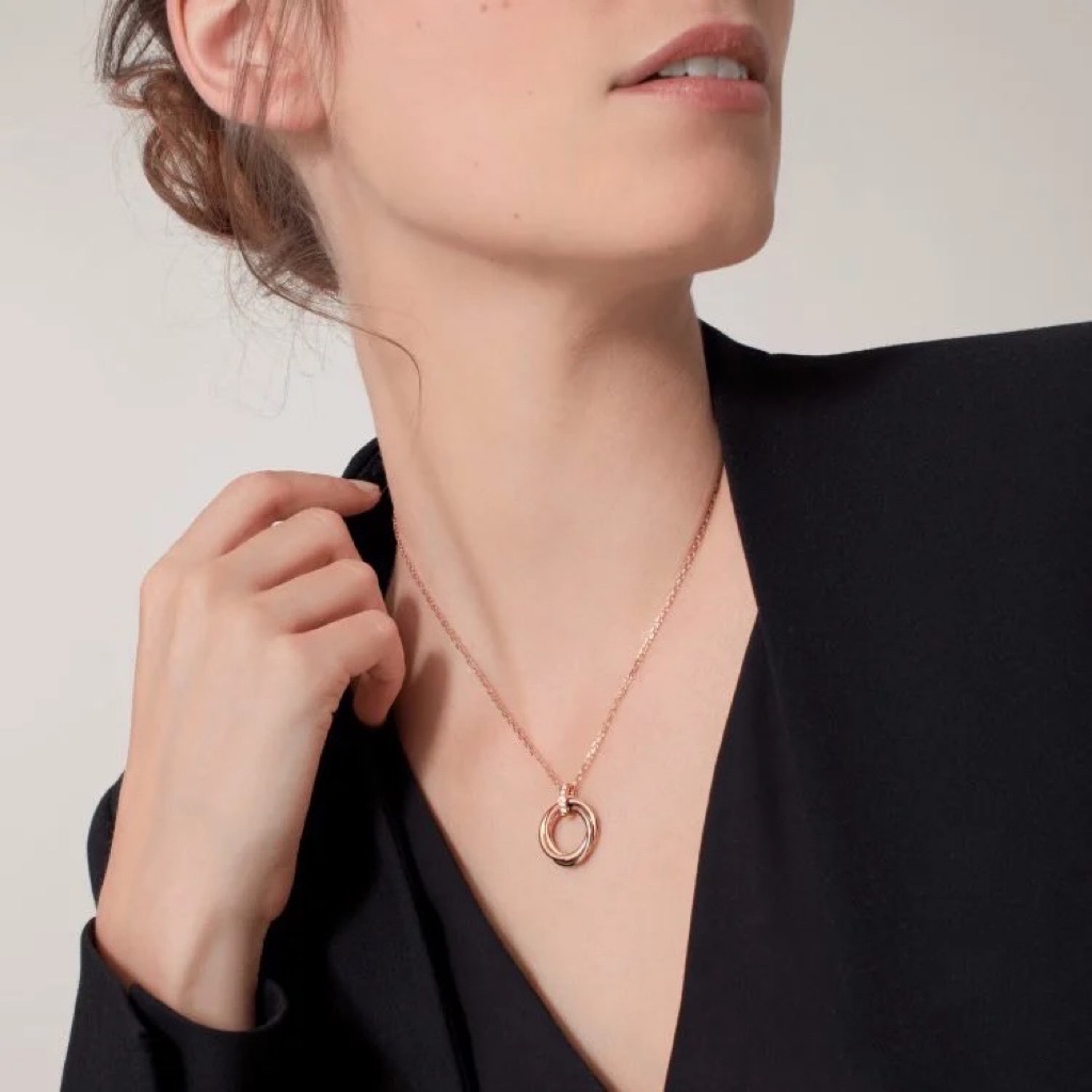 Cartier Mixed Three Metal Color Trinity Necklace - Rep Fashion™