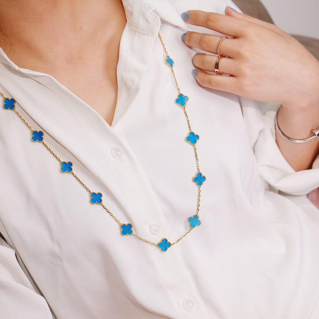 VCA Vintage Alhambra Long Necklace, 20 Motifs - Rep Fashion™