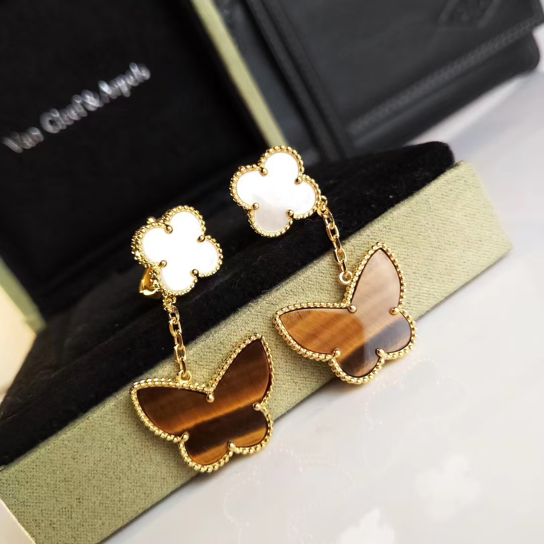 VCA Lucky Alhambra Earrings, 2 Motifs - Rep Fashion™