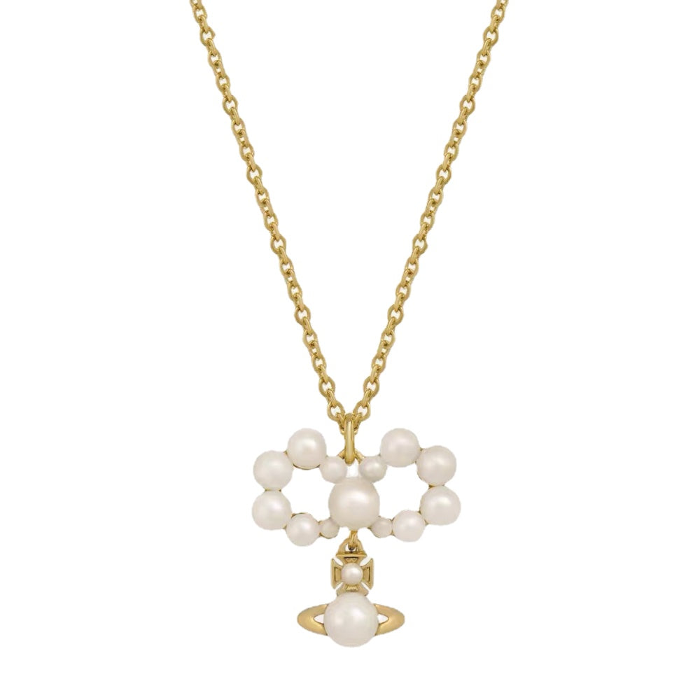 Vivienne Westwood Pearl Planet Pendant Necklace - Rep Fashion™