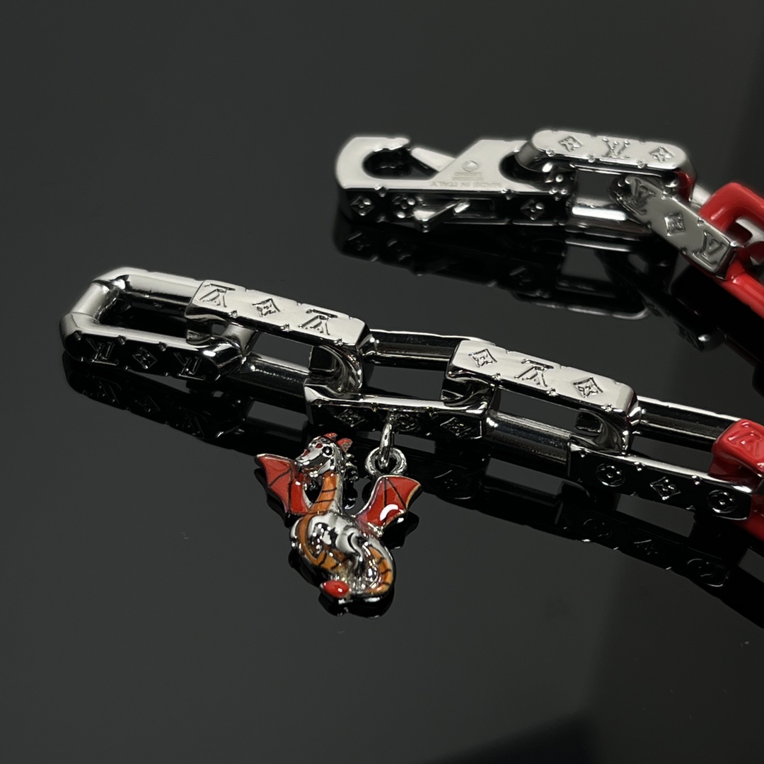 Louis Vuitton Dinosaur Charm Monogram Bracelet - Rep Fashion™