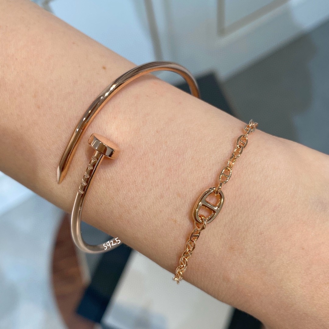 Hermes OT Clasp Pig Nose Bracelet - Rep Fashion™