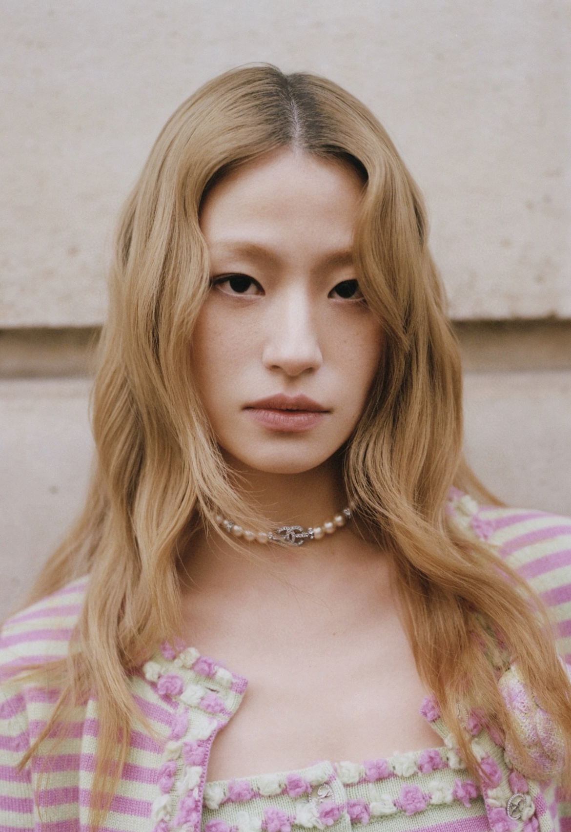 Chanel Full Diamond Paved CC Pendant Pearl Choker Necklace - Rep Fashion™