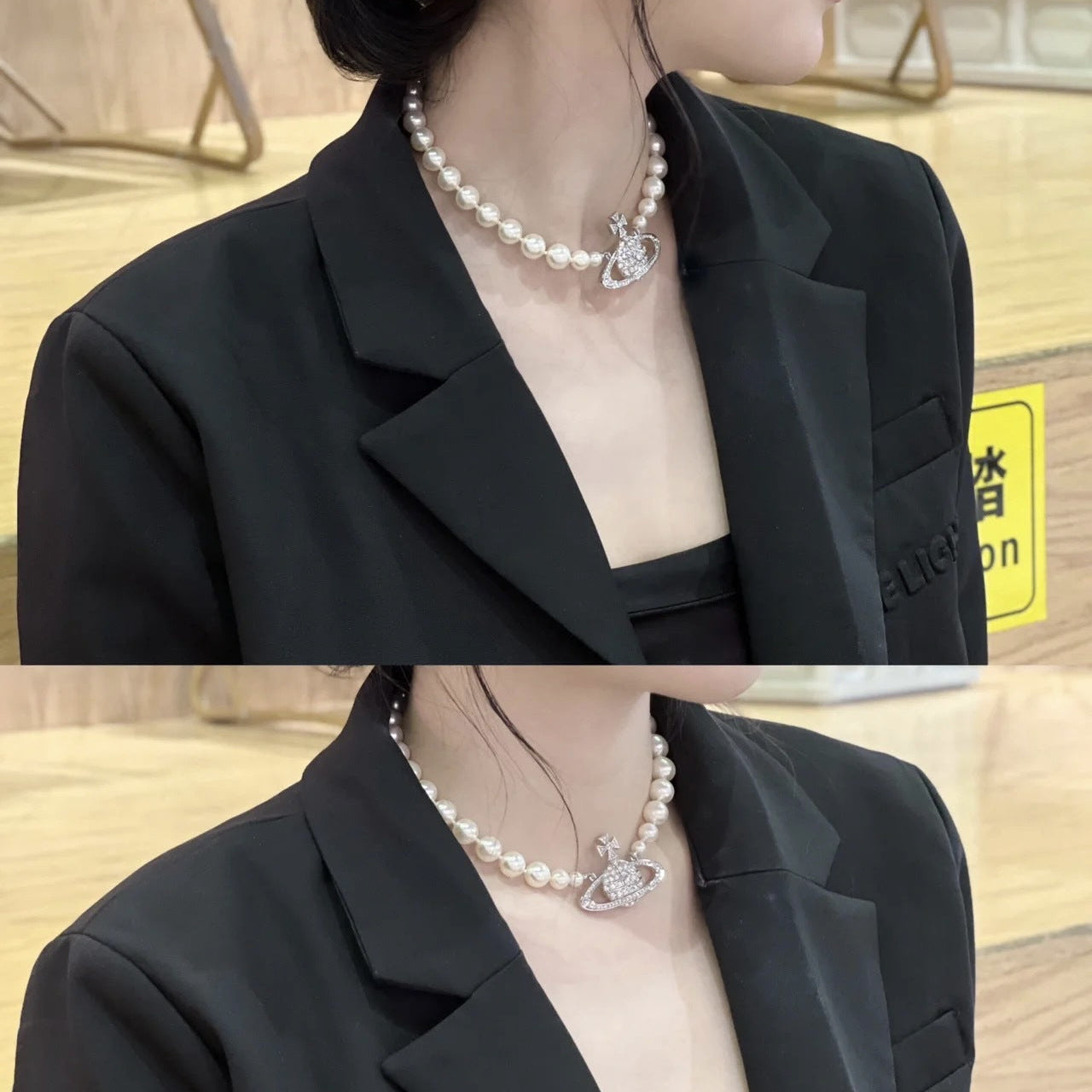 Vivienne Westwood Large Saturn Necklace - Rep Fashion™