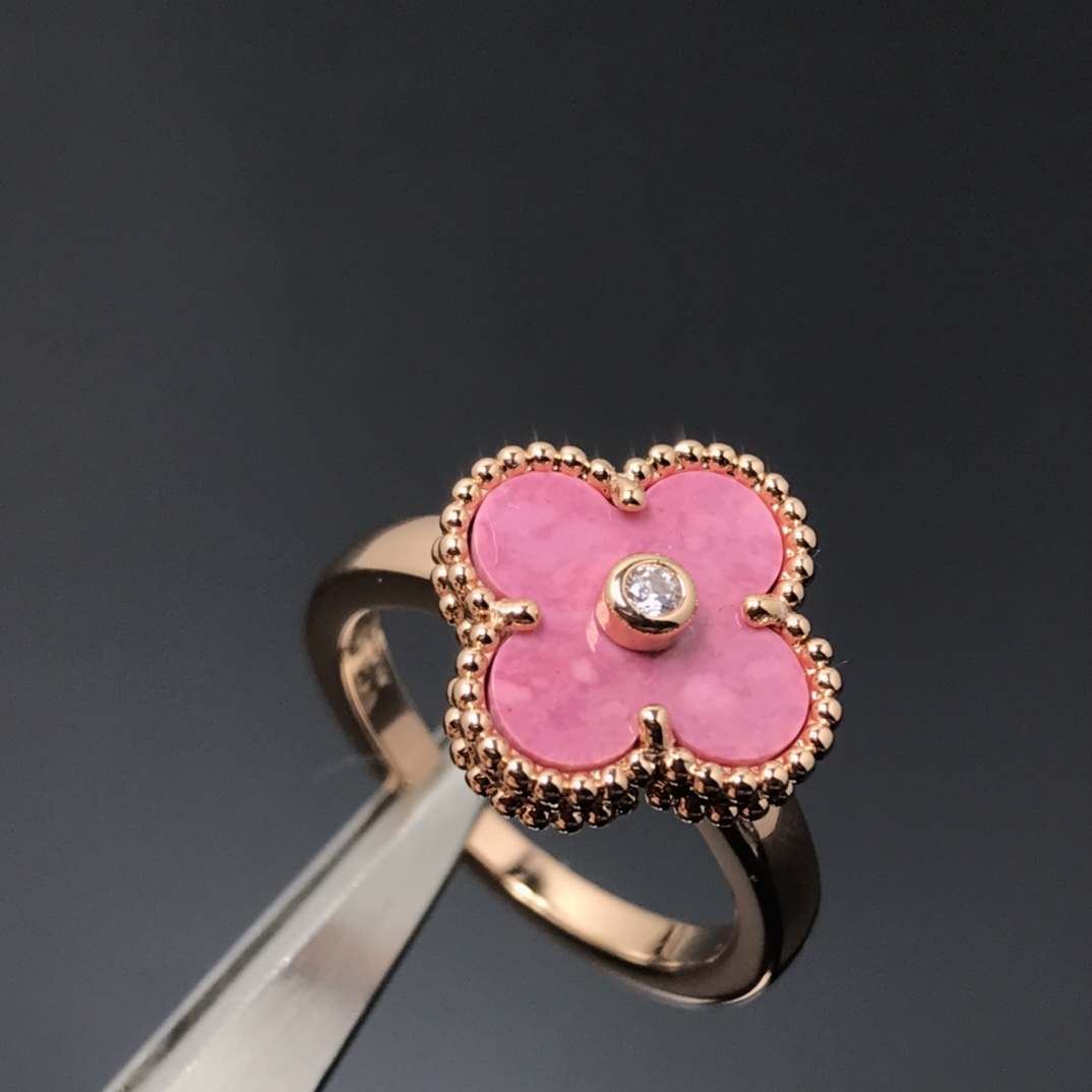 VCA Pink Vintage Alhambra Ring - Rep Fashion™