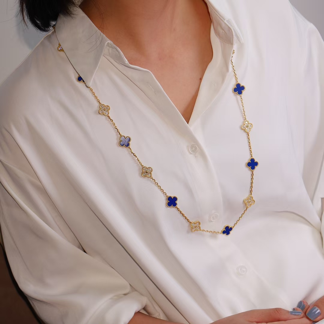 VCA Vintage Alhambra Long Necklace, 20 Motifs - Rep Fashion™