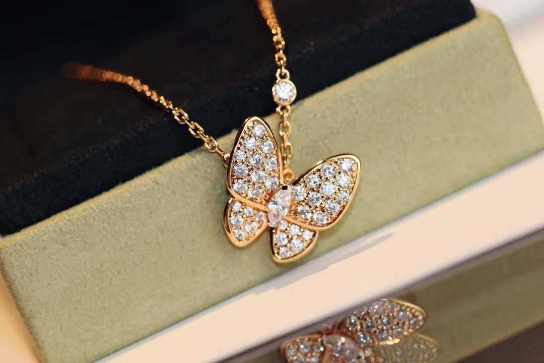 VCA Two Butterfly Pendant Necklace - Rep Fashion™