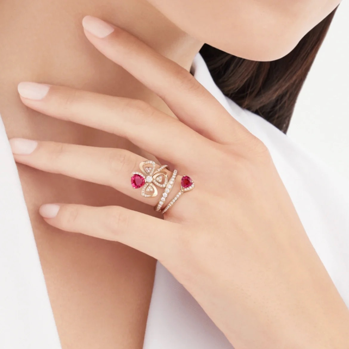Bvlgari Red Gem Fiorever Ring - Rep Fashion™