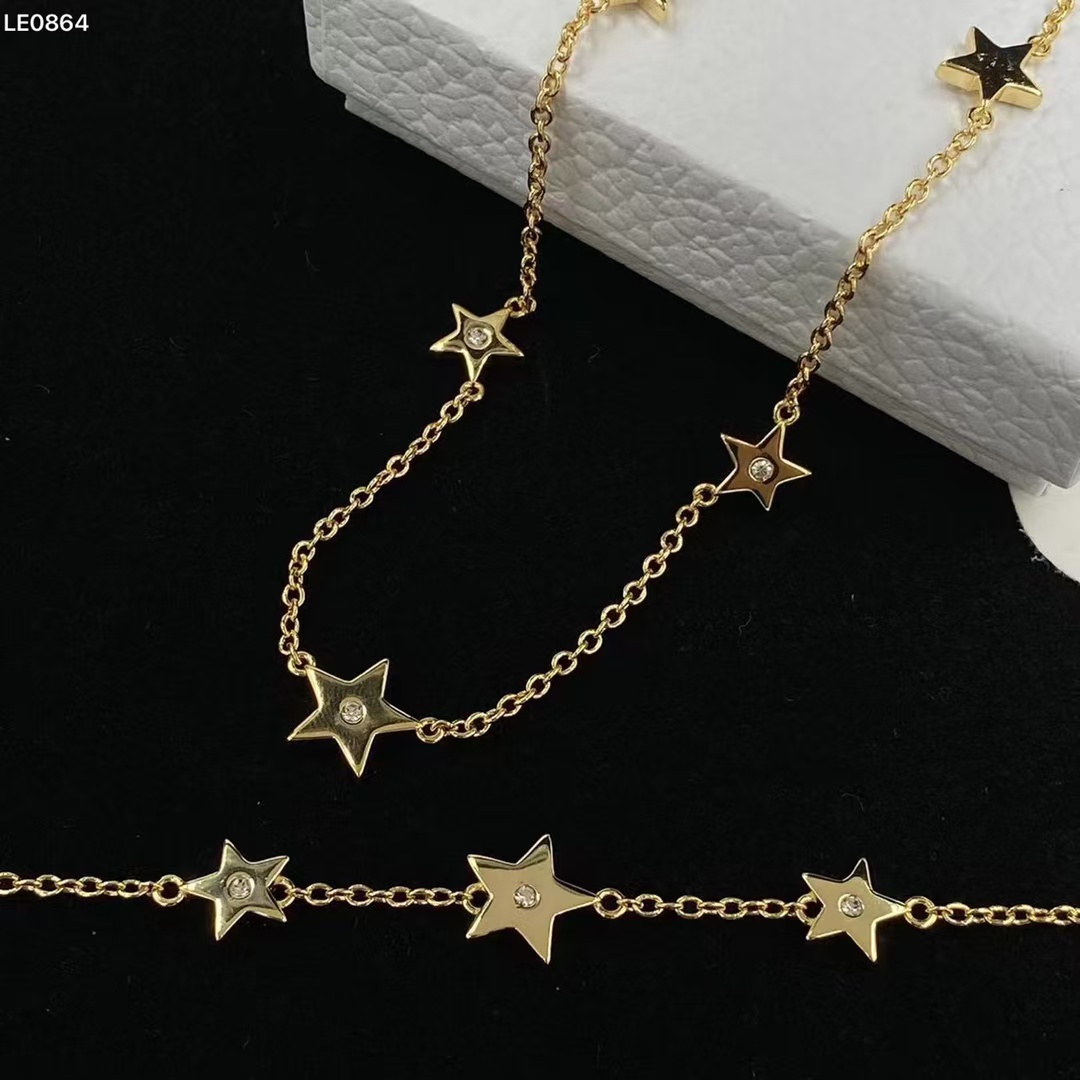 Dior Stars Necklace and Bracelet - Rep Fashion™