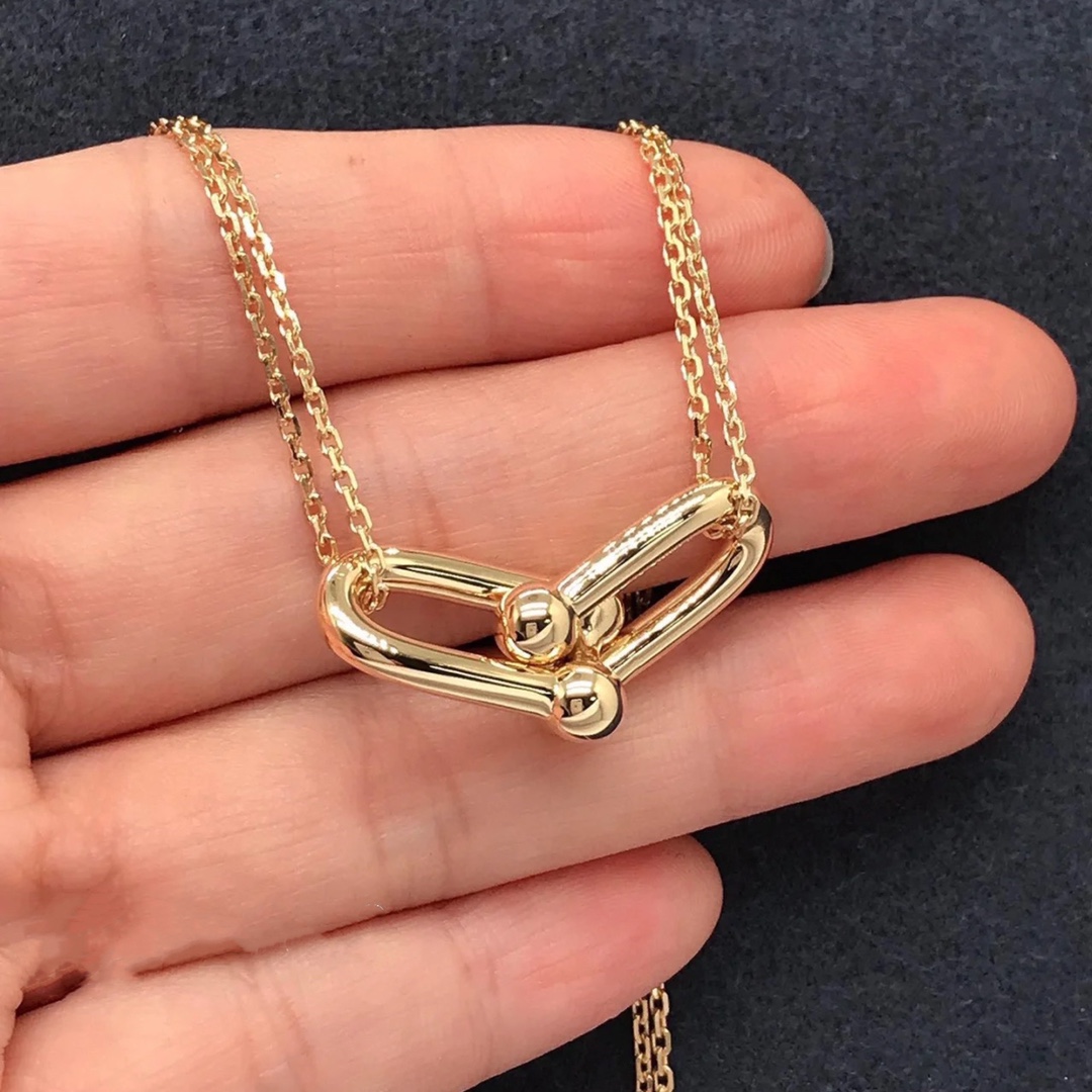 Tiffany Double Horseshoe Clasp Pendant Necklace - Rep Fashion™