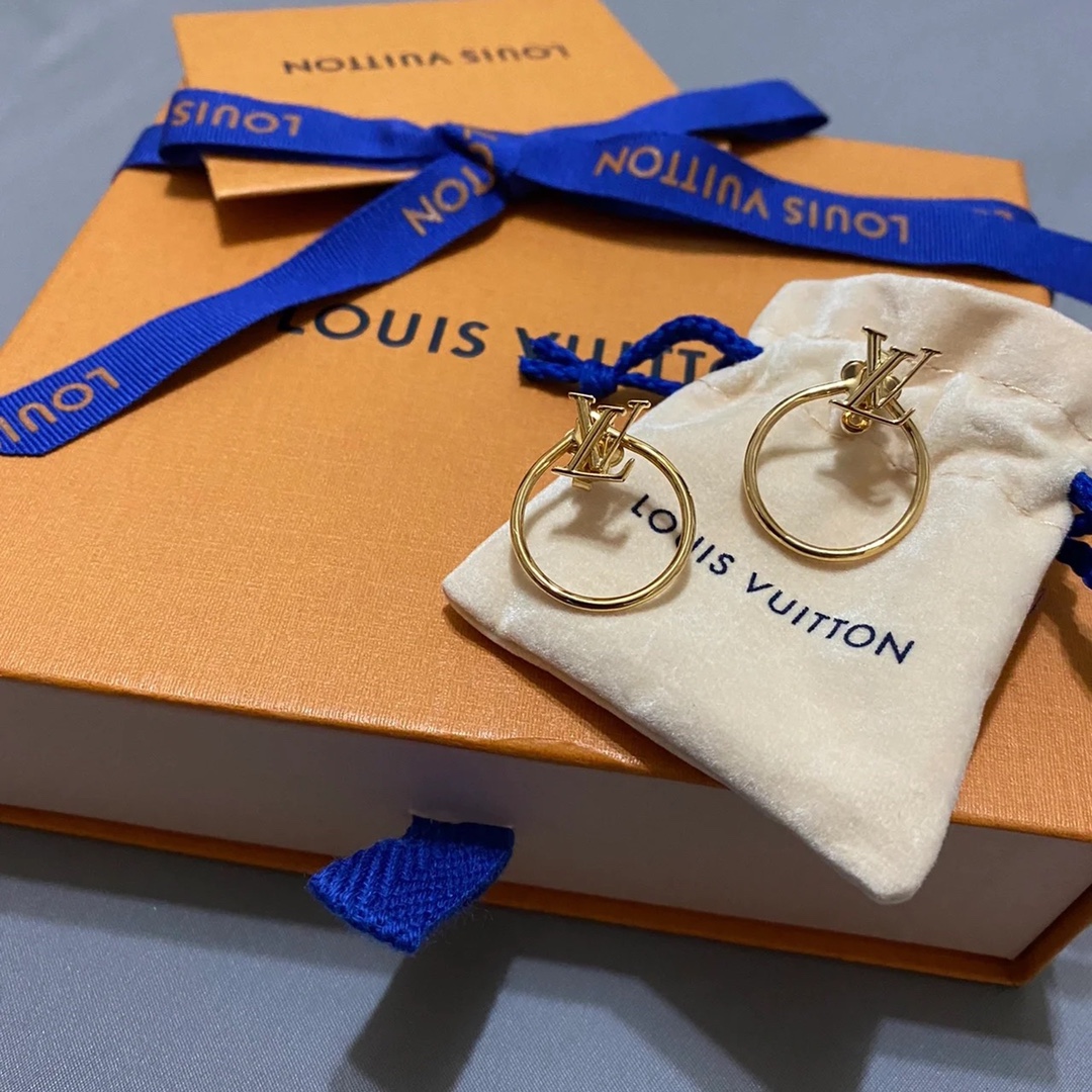 Louis Vuitton Round Hoop Earrings - Rep Fashion™