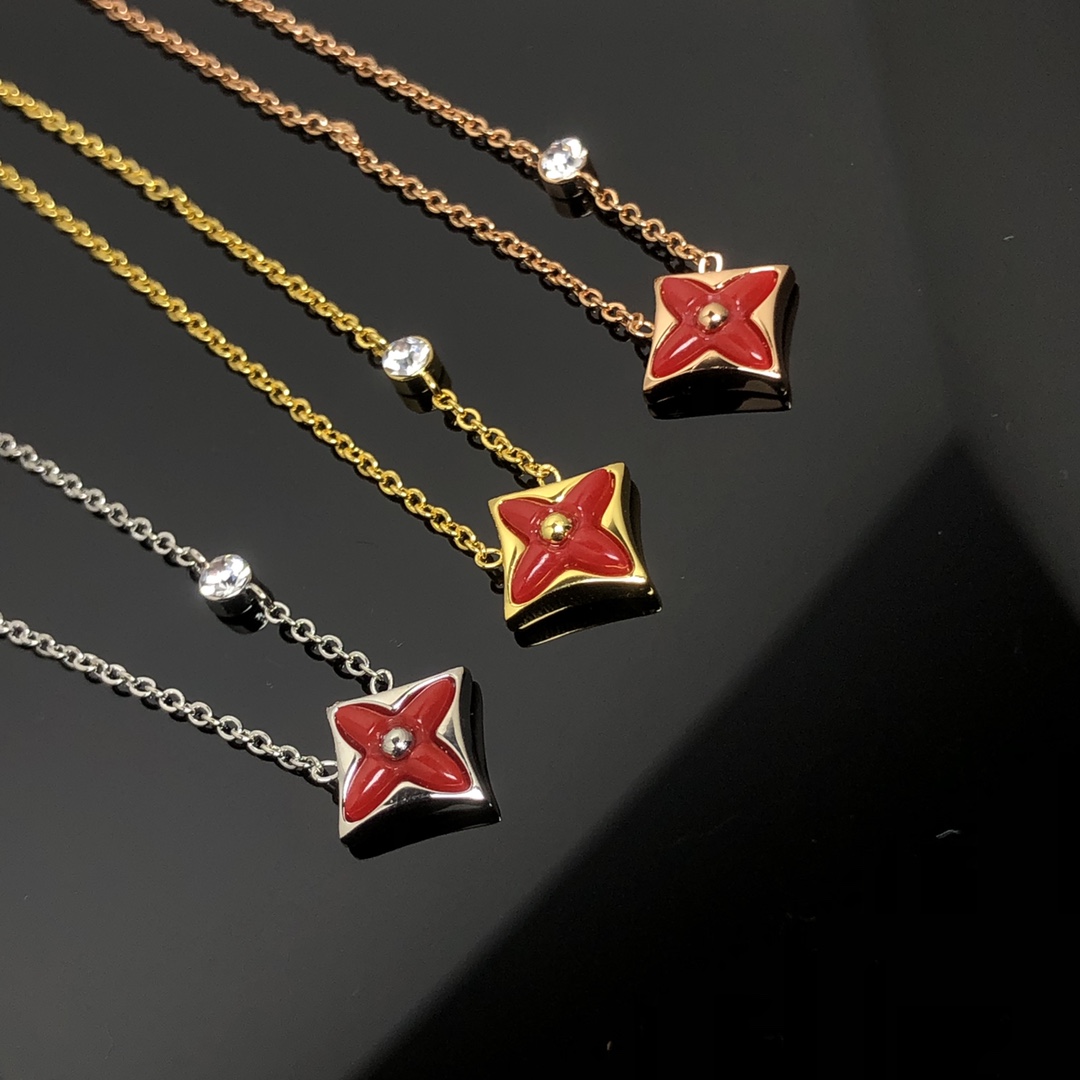 Louis Vuitton 1 Motif BB Star Pendant Necklace - Rep Fashion™