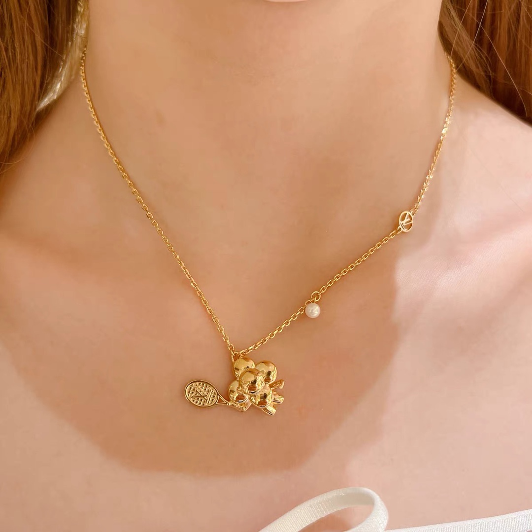 Louis Vuitton Tennis Racket Vivienne Pendant Necklace - Rep Fashion™