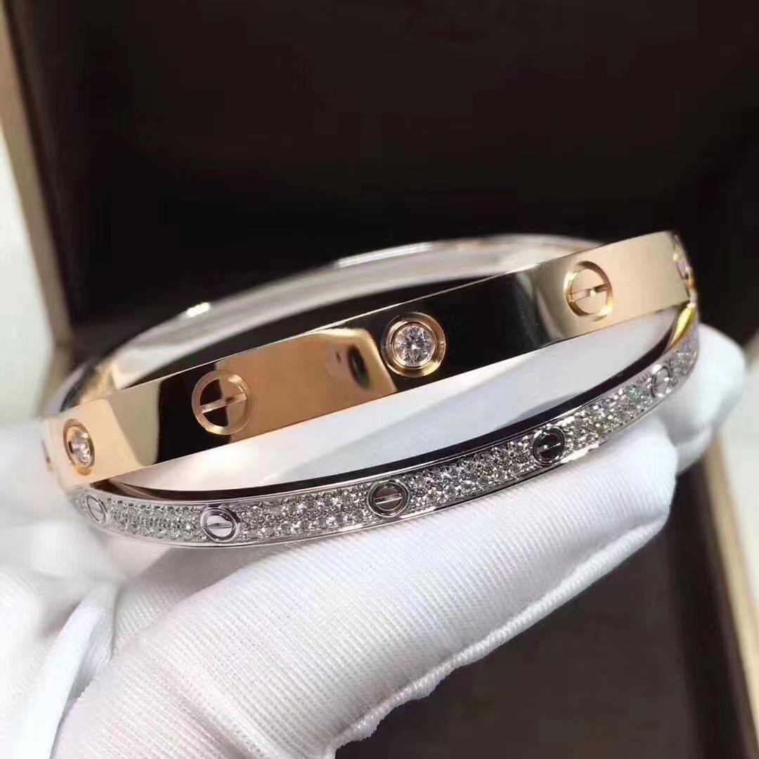Cartier Cross Mixed Metal Color LOVE Bracelet Bangle - Rep Fashion™