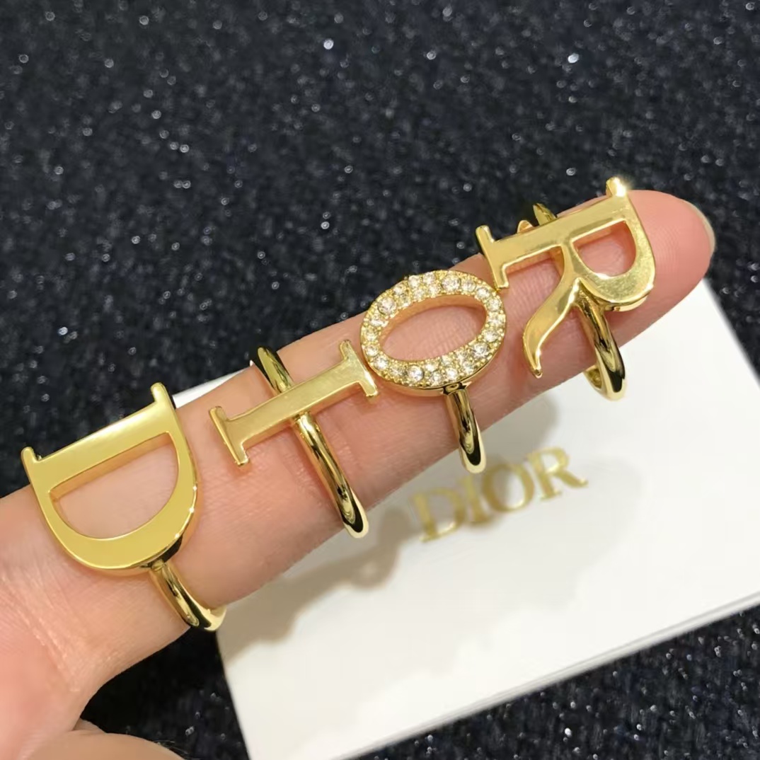 Dior Separate Letters Rings - 4 Pieces - Rep Fashion™
