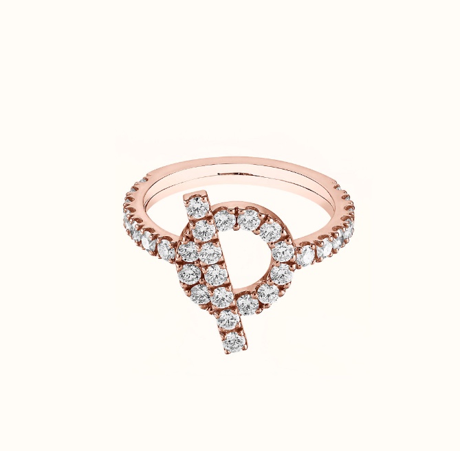 Hermes Diamond Paved Q Ring - Rep Fashion™